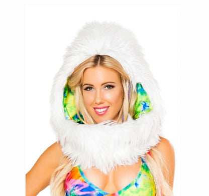 Faux Fur Light-Up Hood