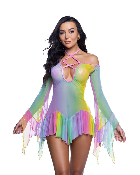 Festival Dress Mushroom Flow Print
