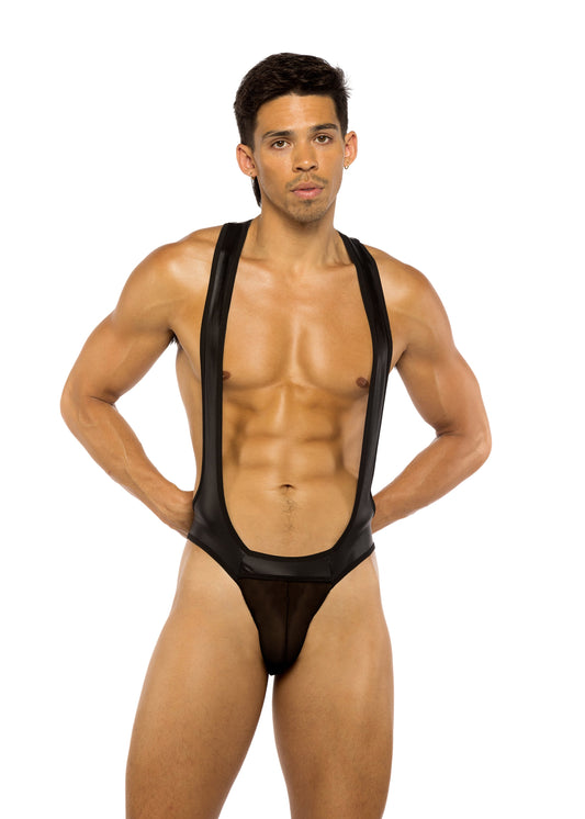 Mens Wrestng Leotard Jockstrap Singlet