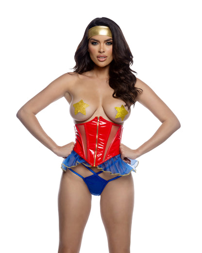 Sexy Wonder Woman Lingerie Role-Play 5pc Set