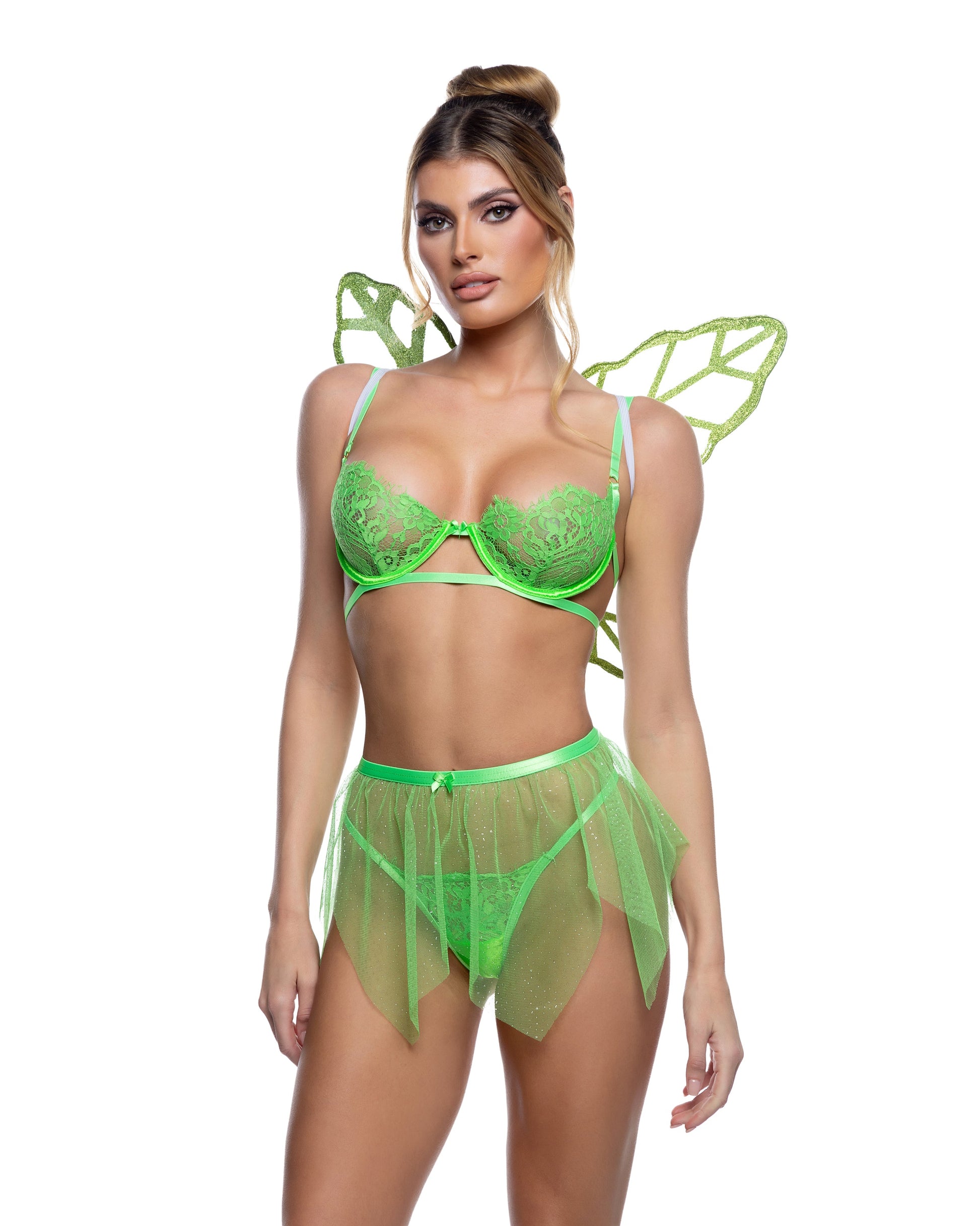 Sexy Tinker Bell Lingerie Fairy Role-Play 3pc Set