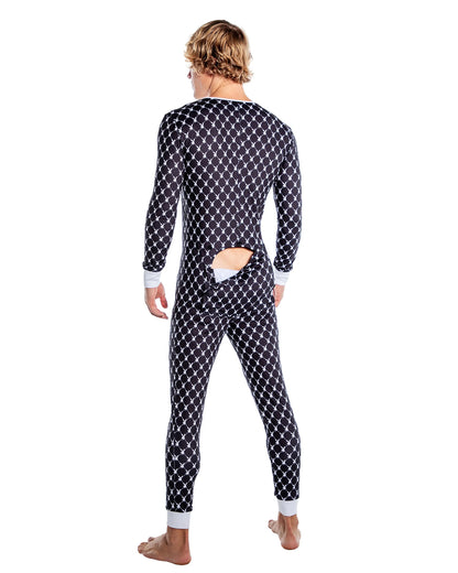 Playboy Mens Bunny Cozy Lounge Union Suit Roma Costume, Inc.
