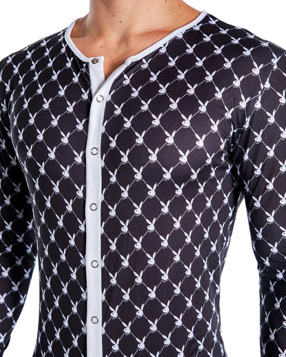 Playboy Mens Bunny Cozy Lounge Union Suit Roma Costume, Inc.