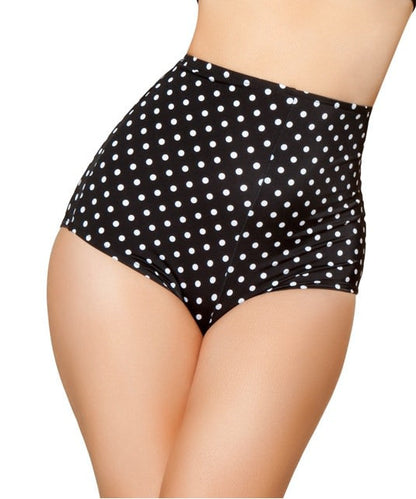Black and White High Waisted Shorts