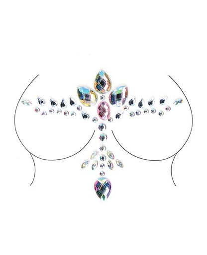 Iridescent Body Jewelry Nipple Pasties Face Crystals