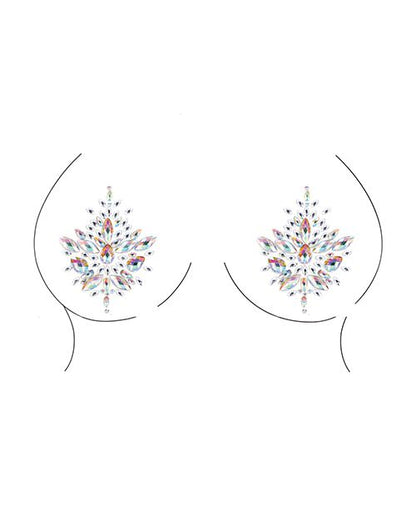 Iridescent Body Jewelry Nipple Pasties Face Crystals
