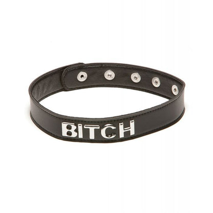 Talk Dirty To Me Faux Leather Collar