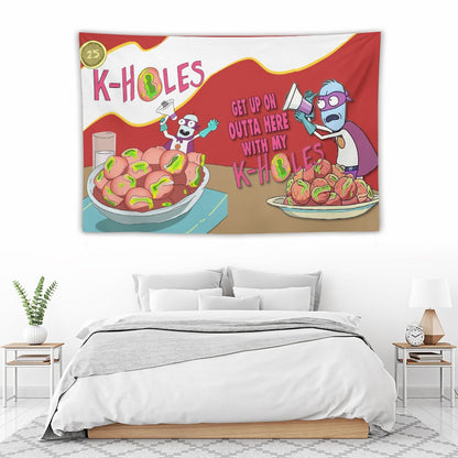 K-Hole Rick and Morty Tapestry 60"x90" Festival Flag