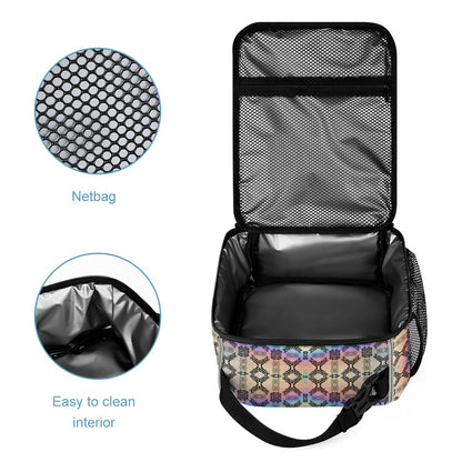 Griz Holographic Backpack with Free Lunchbox and Pencil Case Included Back to School 3pc Set