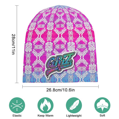 Griz Full Print Pullover Beanie