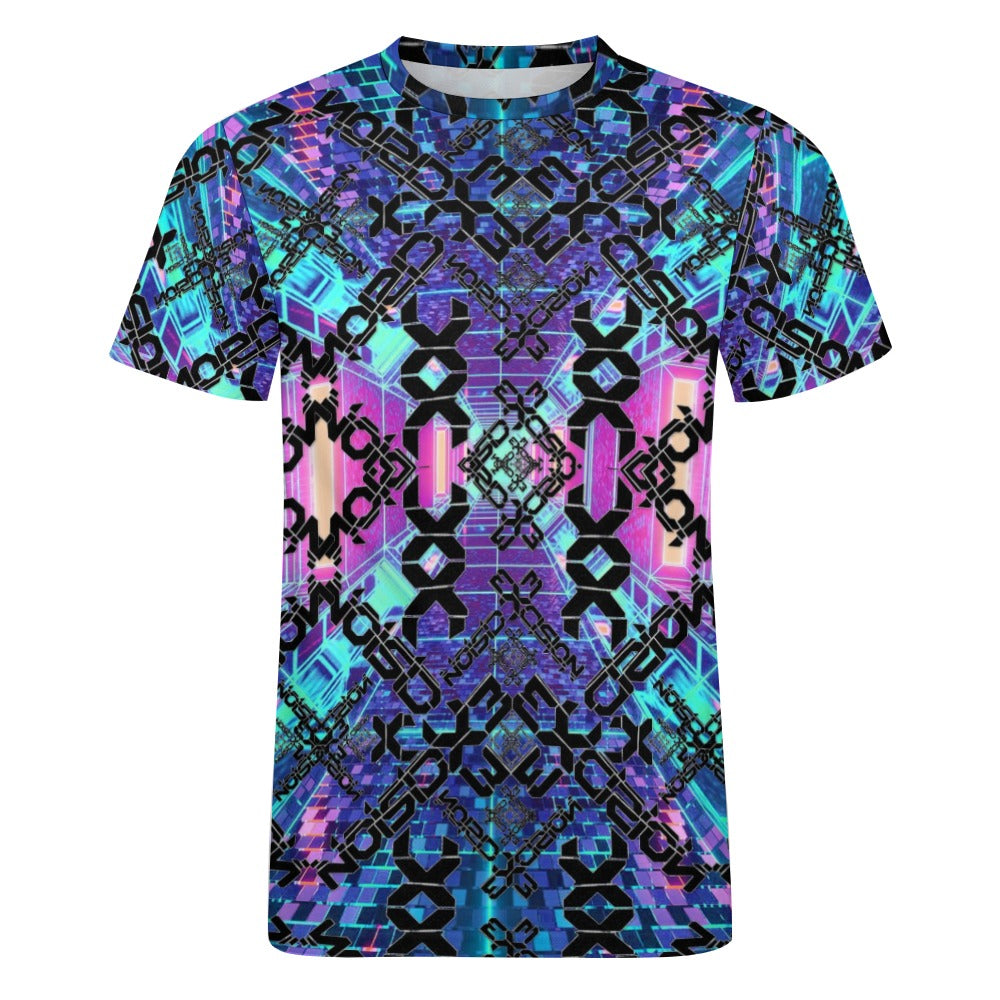 Men's Excision All-Over Fitted Rave Shirt Super Soft Breathable Sweat-Proof Odor-Resistant Music Festival Tee