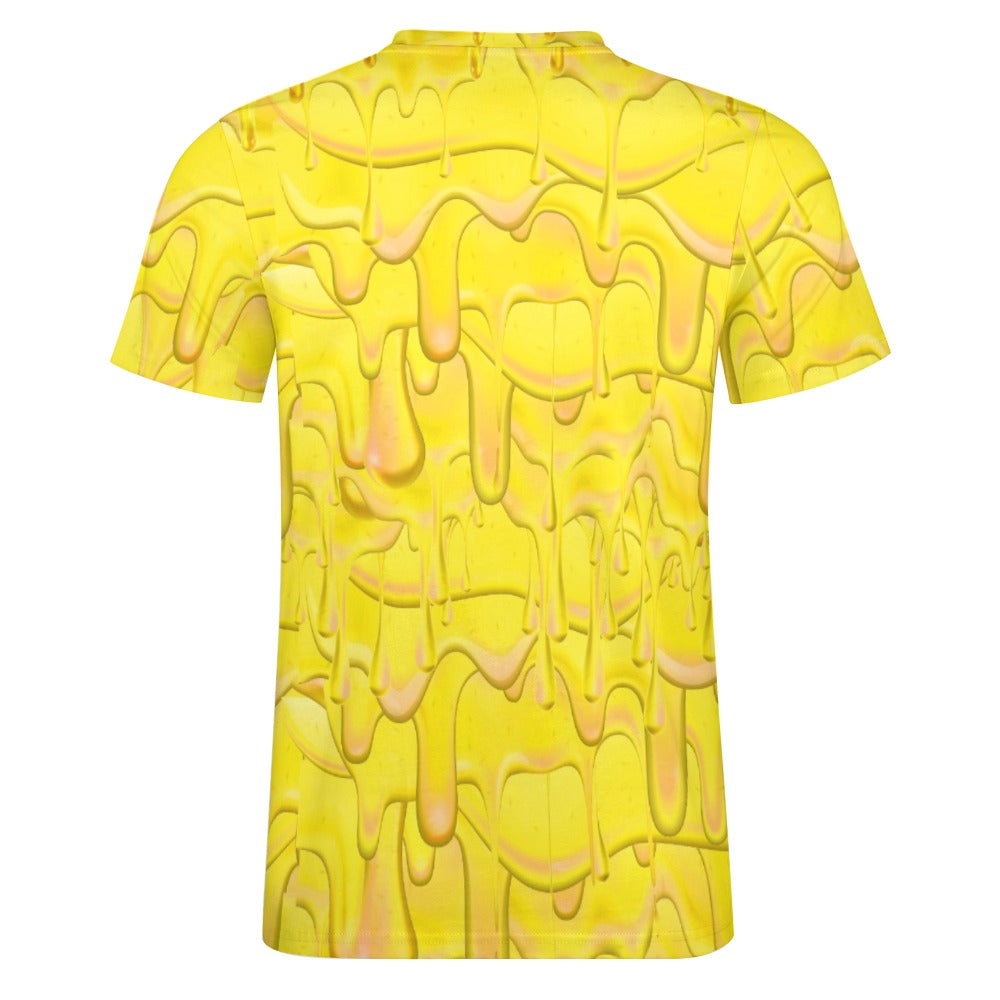 Men's Melted Butter Fitted Rave Shirt Super Soft Breathable Sweat-Proof Odor-Resistant Music Festival Tee