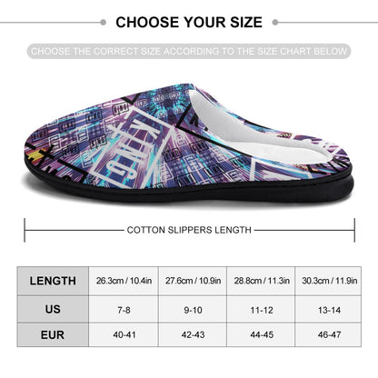 EDM Artist Cotton Slippers Soft, Comfy, No-Slip, Waterproof, Odor-resistant Music Festival Rave Gifts Mens Womens Unisex LIMITED EDITION