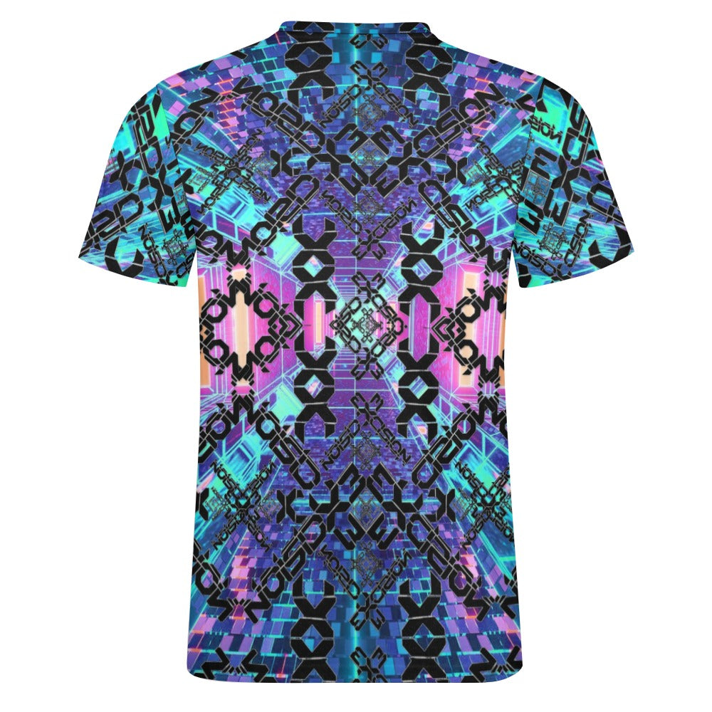 Men's Excision All-Over Fitted Rave Shirt Super Soft Breathable Sweat-Proof Odor-Resistant Music Festival Tee