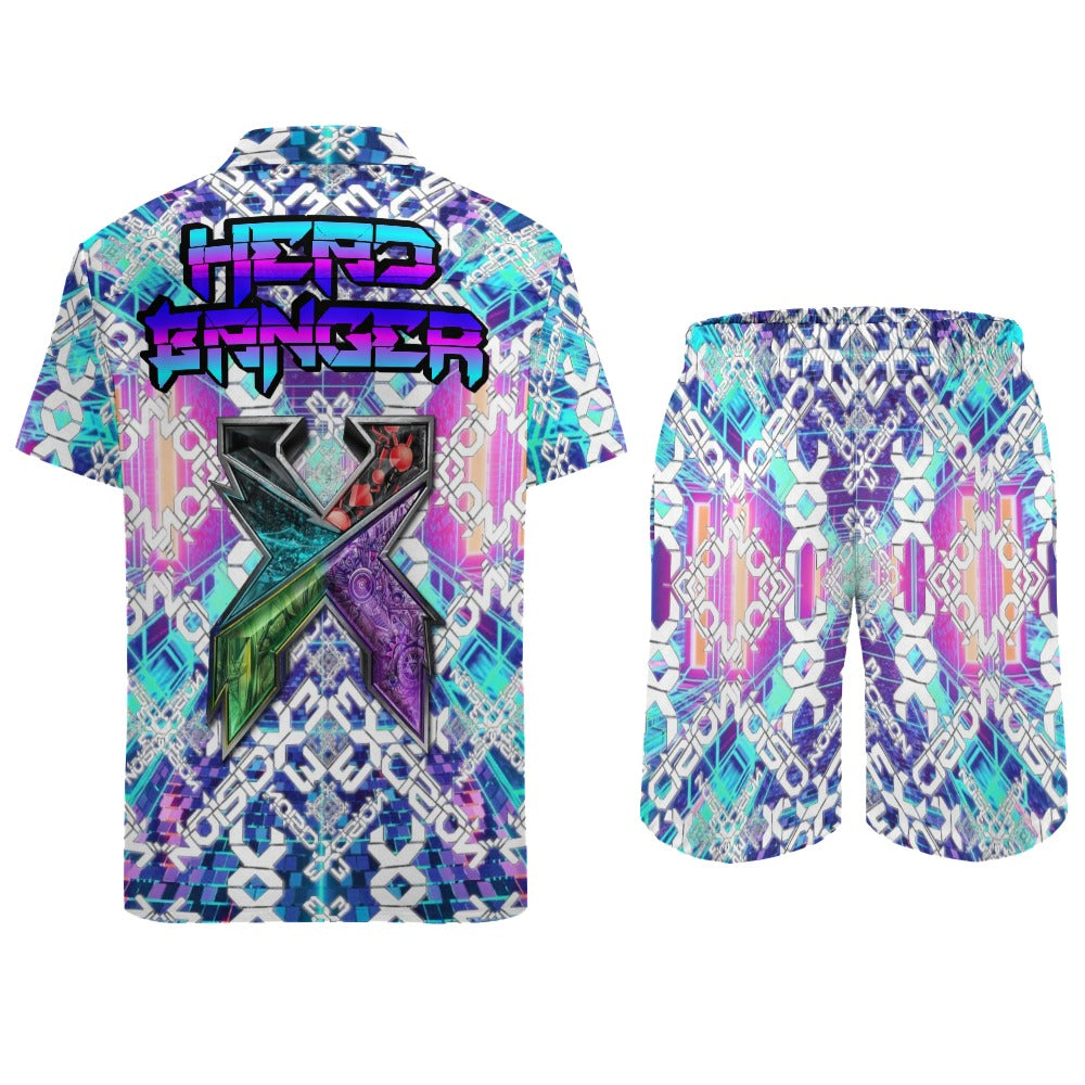 Headbanger's 2pc Men's Rave Outfit Set