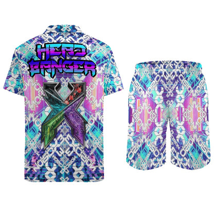 Headbanger's 2pc Men's Rave Outfit Set