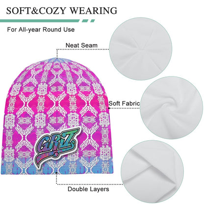 Griz Full Print Pullover Beanie
