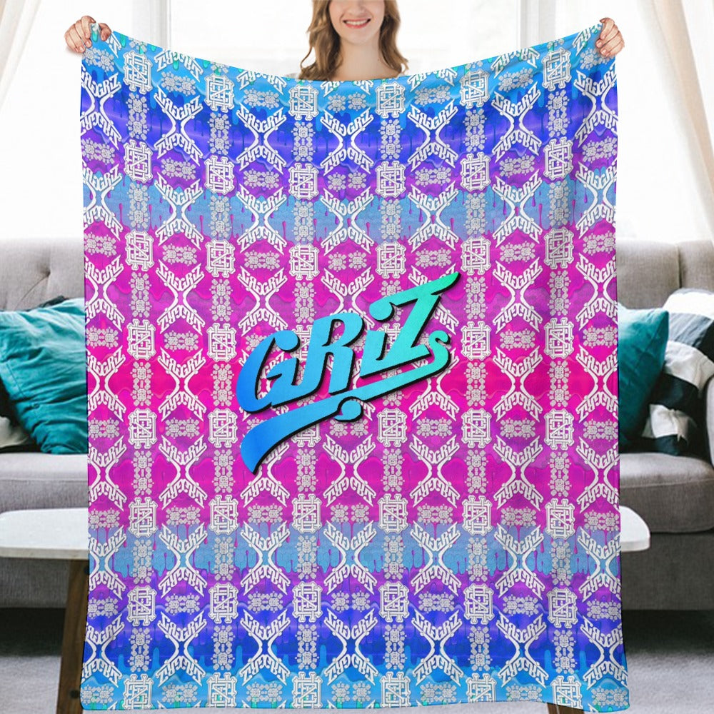 Custom EDM Artists Ultra-Soft Flannel Blanket for Camping Festival Rave in Multiple Sizes