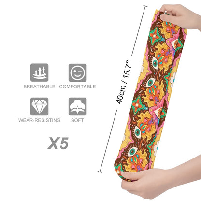 Third Eye 5 Pack Sweat-Proof Odor-Resistant Breathable Large Socks