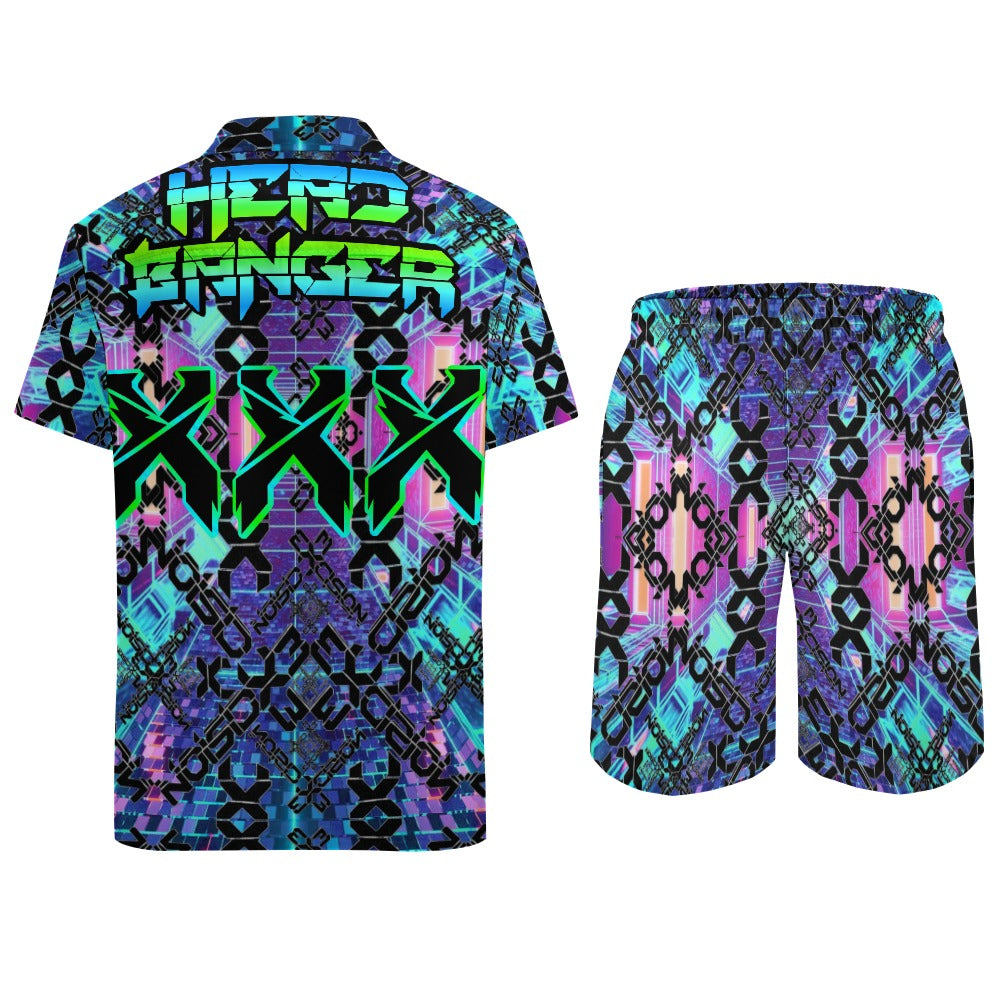 Headbanger's 2pc Men's Rave Outfit Set