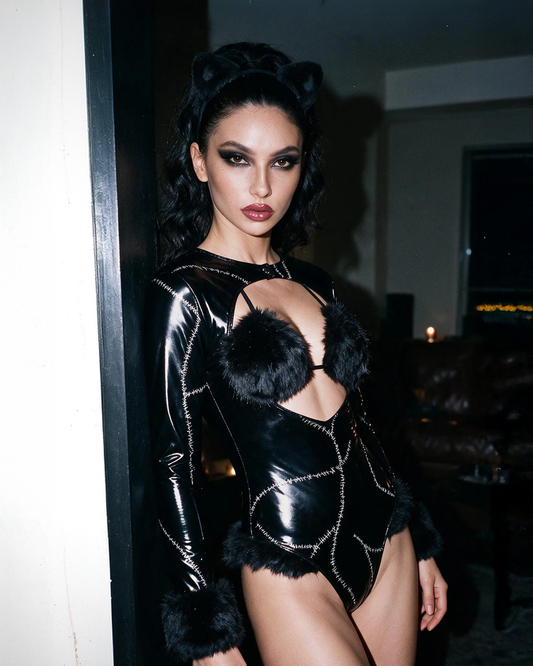 Fiesty Catwoman Superhero Costume for Women