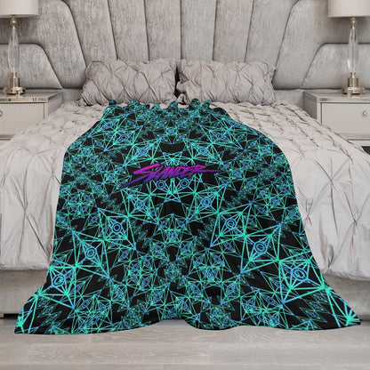 Custom EDM Artists Ultra-Soft Flannel Blanket for Camping Festival Rave in Multiple Sizes