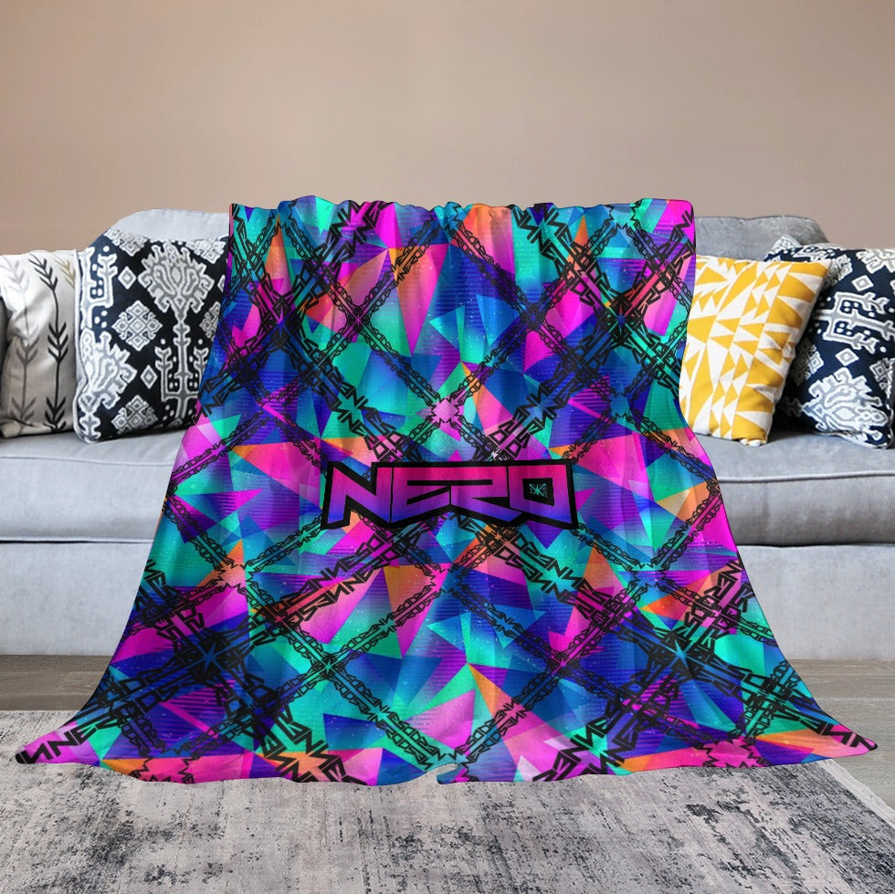Custom EDM Artists Ultra-Soft Flannel Blanket for Camping Festival Rave in Multiple Sizes