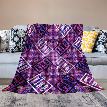 Custom EDM Artists Ultra-Soft Flannel Blanket for Camping Festival Rave in Multiple Sizes