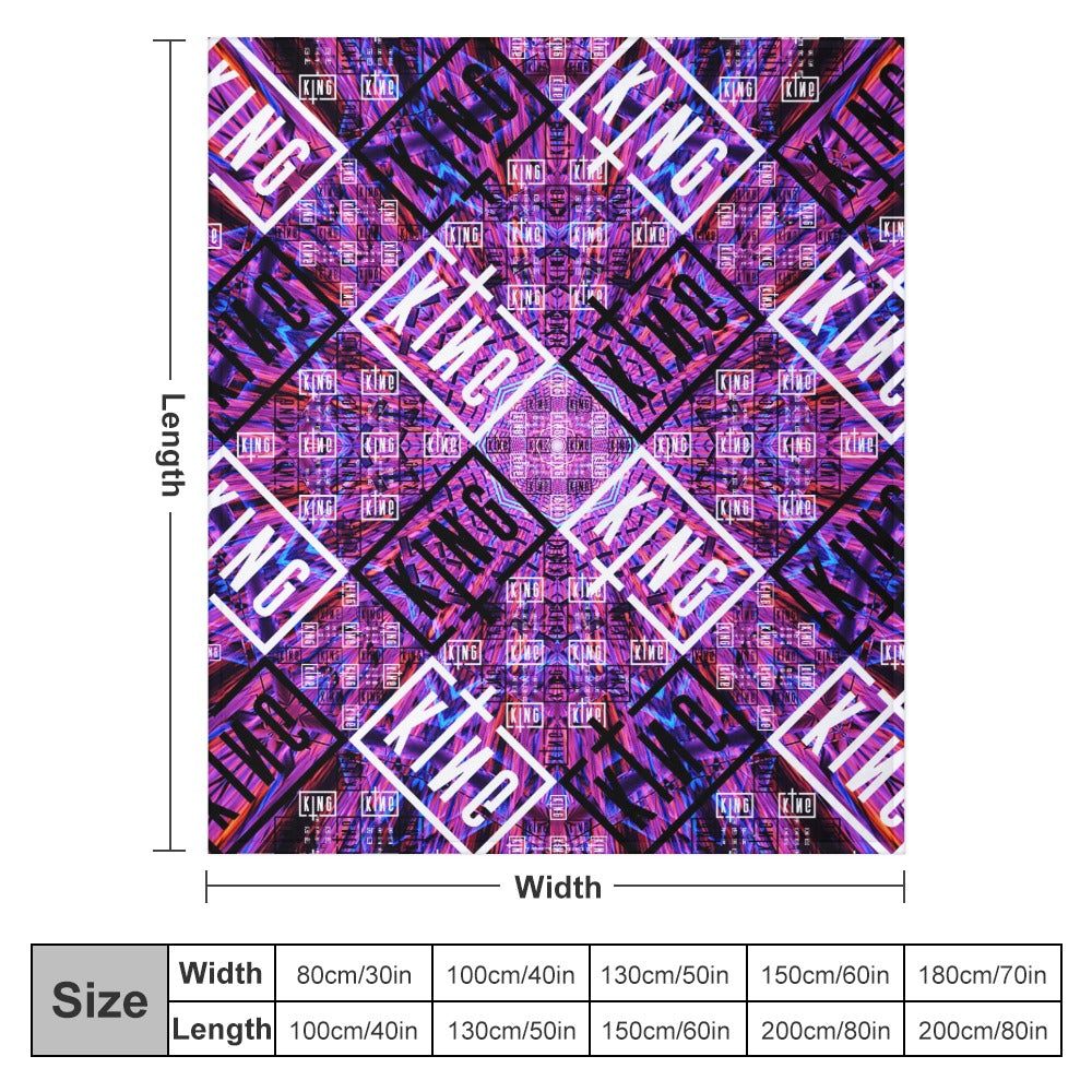 Custom EDM Artists Ultra-Soft Flannel Blanket for Camping Festival Rave in Multiple Sizes