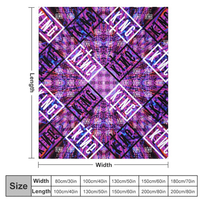 Custom EDM Artists Ultra-Soft Flannel Blanket for Camping Festival Rave in Multiple Sizes