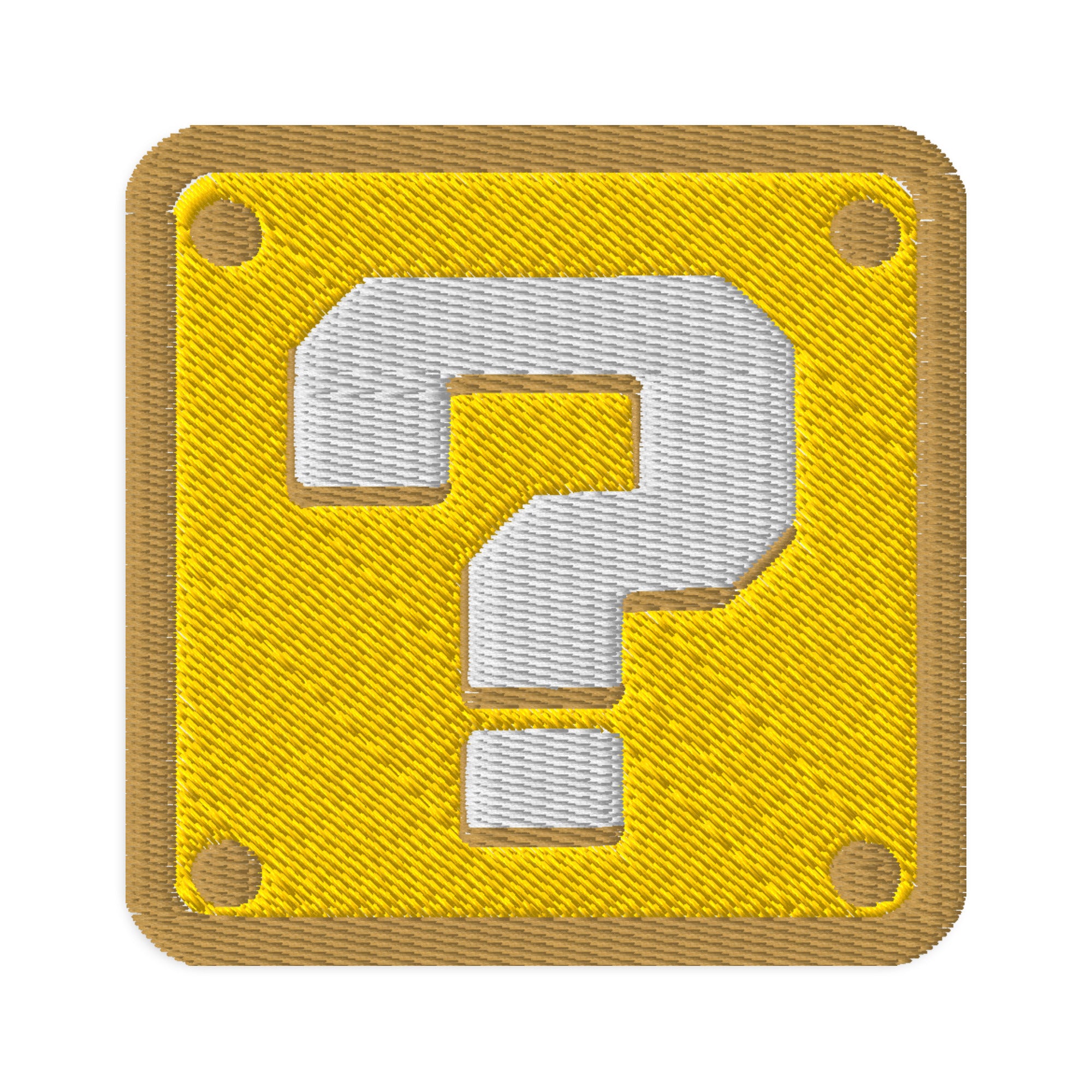 Amazon Question Mark Patch Mario Question Mark Embroidered Iron-on Patches – Festival Drip