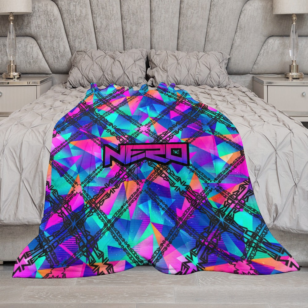 Custom EDM Artists Ultra-Soft Flannel Blanket for Camping Festival Rave in Multiple Sizes