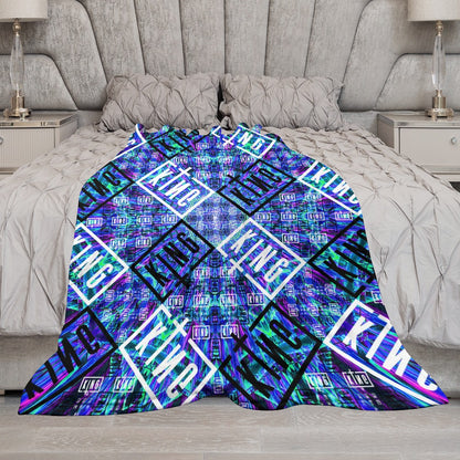 Custom EDM Artists Ultra-Soft Flannel Blanket for Camping Festival Rave in Multiple Sizes