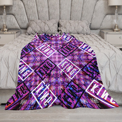 Custom EDM Artists Ultra-Soft Flannel Blanket for Camping Festival Rave in Multiple Sizes