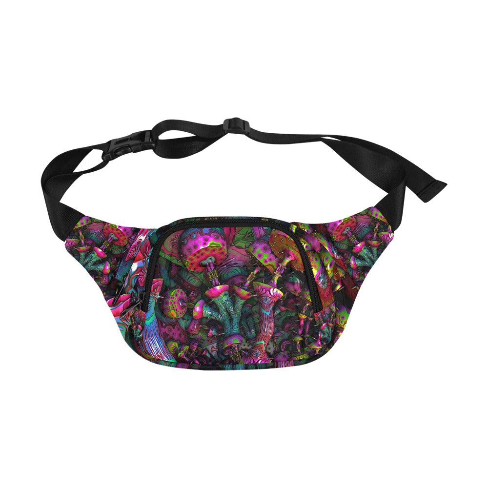 3D Psychedelic Mushrooms Ultimate Festival Fanny Pack Travel Sling Bag for Men Women Unisex
