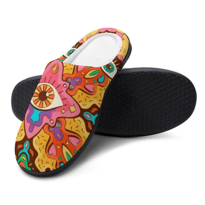 EDM Artist Cotton Slippers Soft, Comfy, No-Slip, Waterproof, Odor-resistant Music Festival Rave Gifts Mens Womens Unisex LIMITED EDITION