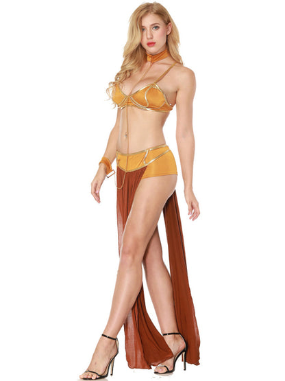Boho Belly Dancer Festival Outfit 4pc Set