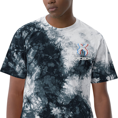Excision Embroidery Tie Dye Rave T-Shirt for Headbanger Men Women Unisex