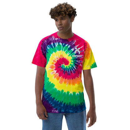 Excision Embroidery Tie Dye Rave T-Shirt for Headbanger Men Women Unisex