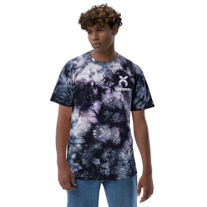 Excision Embroidery Tie Dye Rave T-Shirt for Headbanger Men Women Unisex