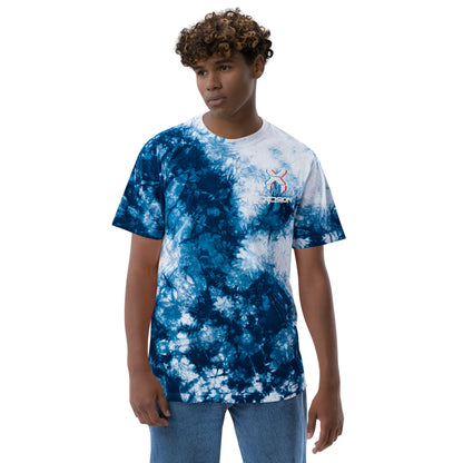 Excision Embroidery Tie Dye Rave T-Shirt for Headbanger Men Women Unisex