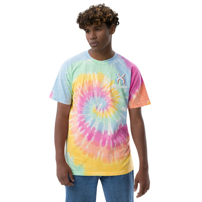 Excision Embroidery Tie Dye Rave T-Shirt for Headbanger Men Women Unisex