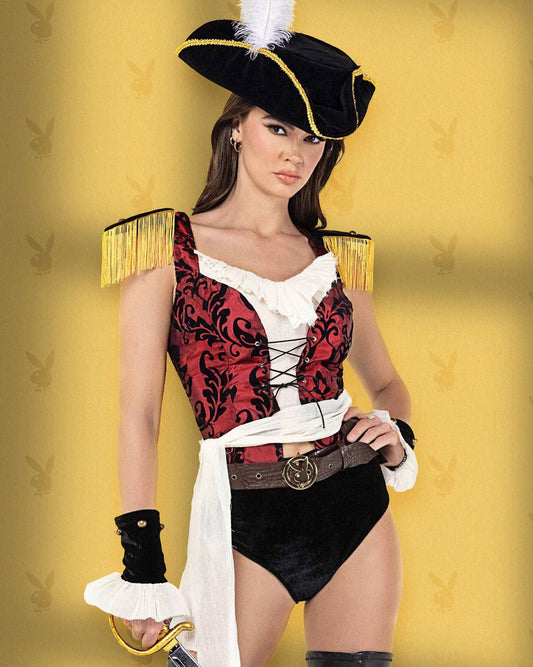 Playboy High Sea Pirate Costume 7pc Set