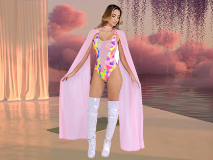 Shimmer Multi-Colored Sheer Romper
