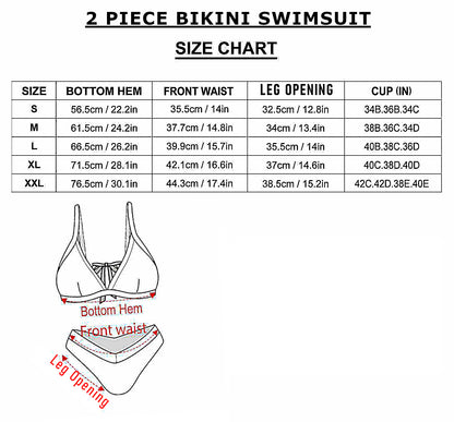 American Flag Sexy Two Piece Bikini Swimsuit