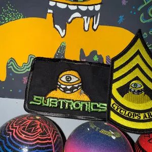 Subtronics Iron on Embroidered rave patches