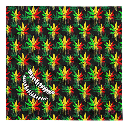 weed and teeth bandana